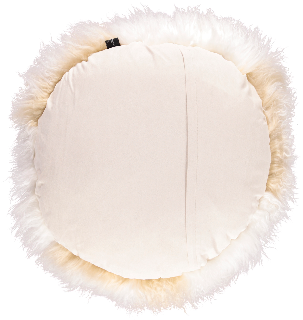 Poduszka Cake z Kręconej Owczej Skóry | Ø38 | Ø45 cm | Ø62 cm Arctic Sunrise/Kość słoniowa / D62 cm