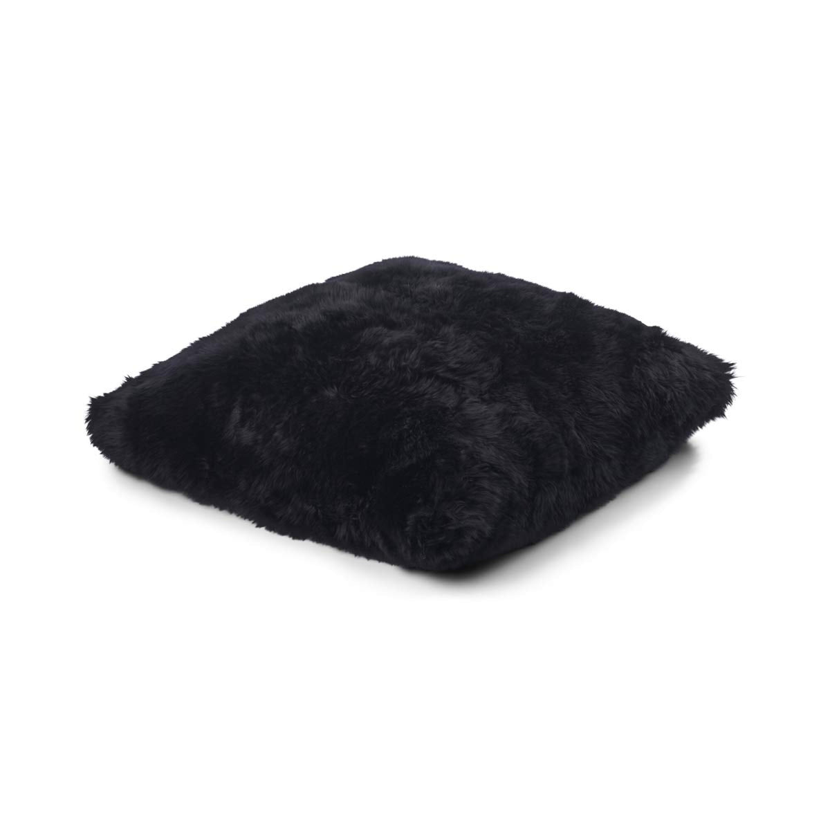 Poduszka Maxi Float | Dwustronna | Długa Wełna | 90x90 cm Czarny