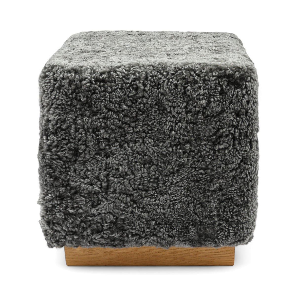 Puf Benjamin Cube Podstawa dębowa / Grafit