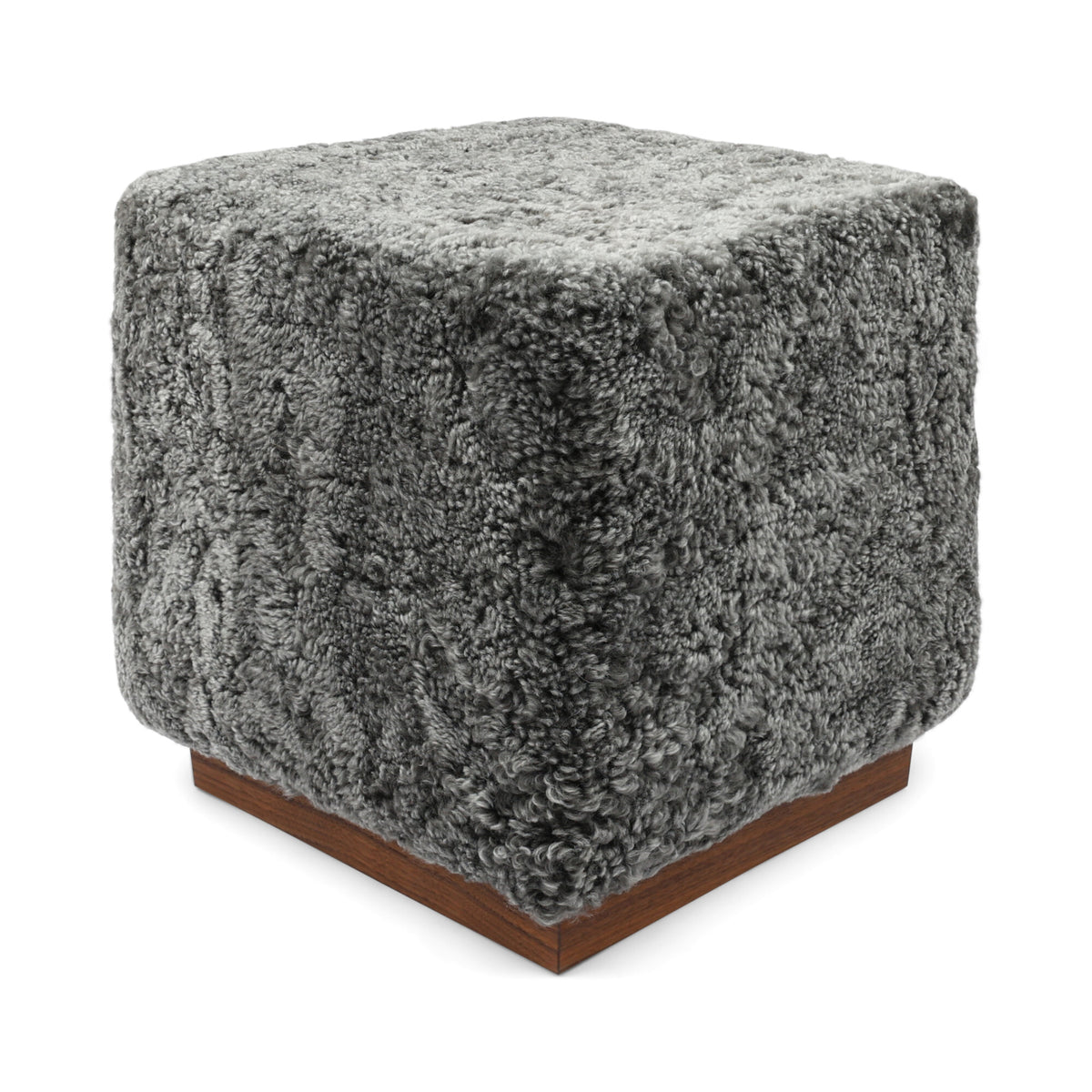 Puf Benjamin Cube Podstawa orzechowa / Grafit