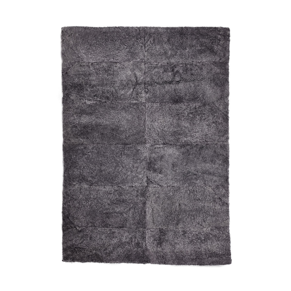 Dywan z Owczej Skóry z Krótką, Kręconą Wełną Antracytowy / 200x300 cm