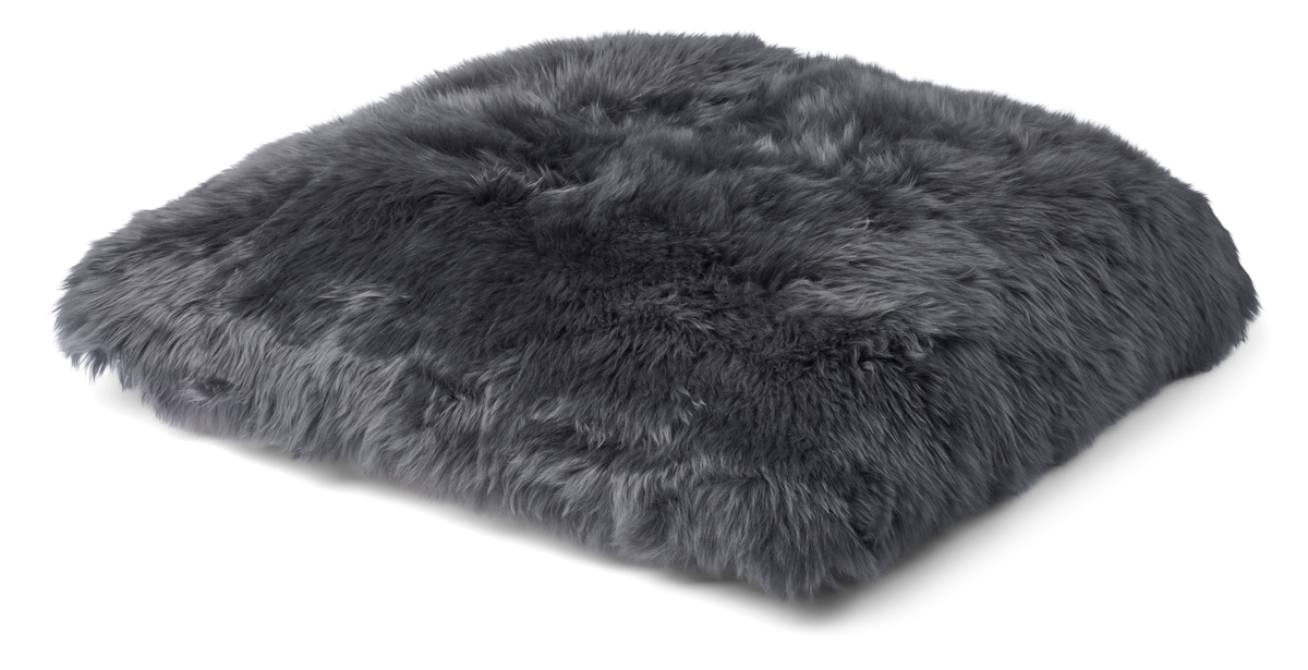 Poduszka Maxi Float | Dwustronna | Długa Wełna | 90x90 cm Stalowy