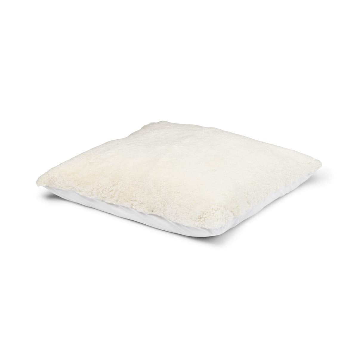 Poduszka Maxi Float | Krótka Wełna | 90x90 cm Kość słoniowa