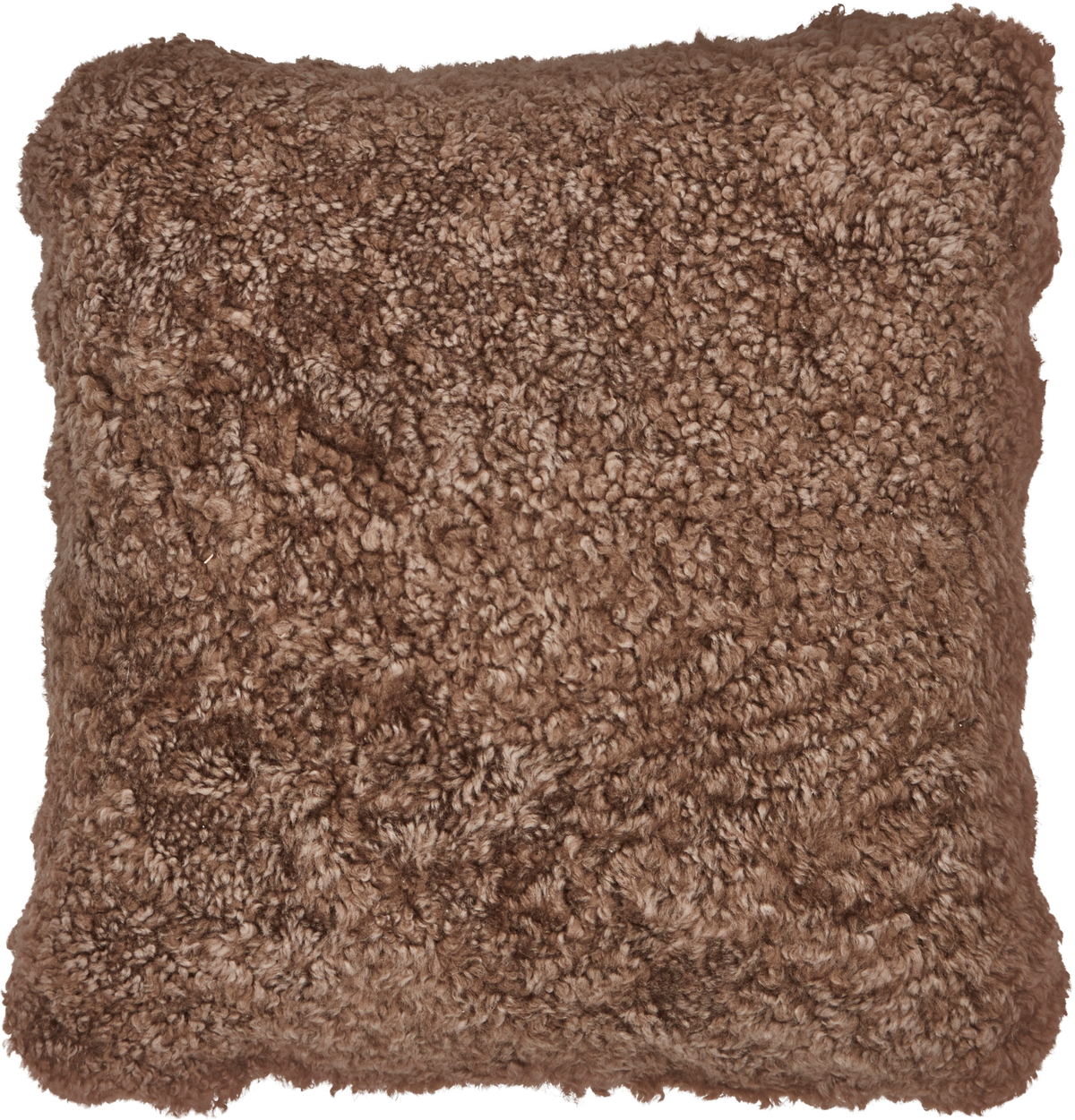Poduszka z Owczej Skóry z Krótką Wełną | Dwustronna | 40x40 cm Taupe