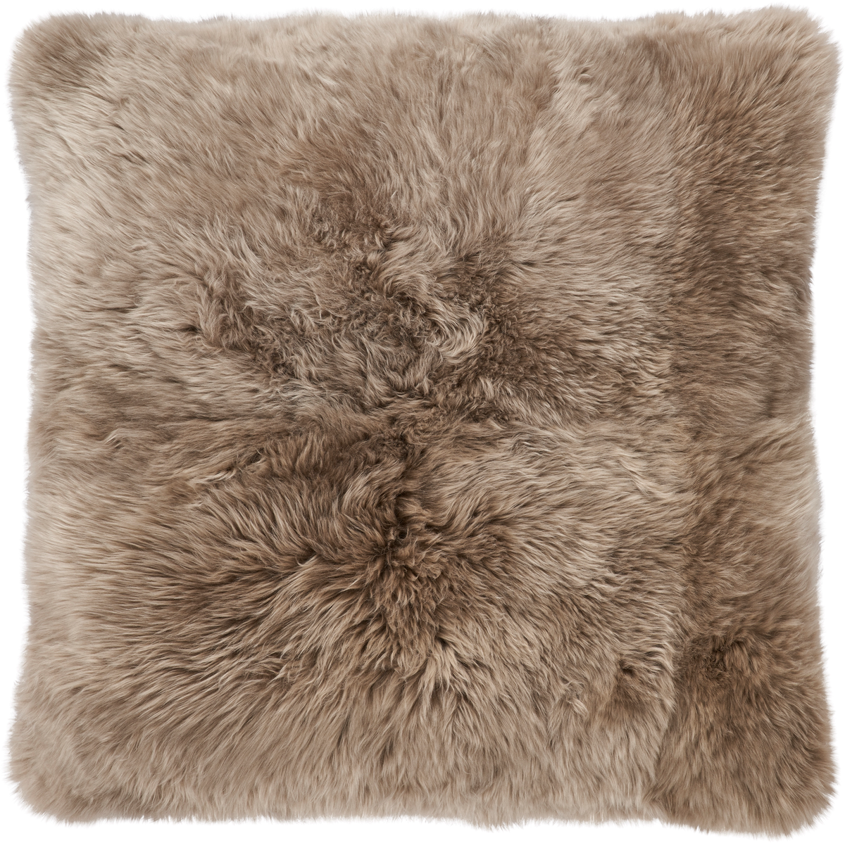 Poduszka Maxi Float | Dwustronna | Długa Wełna | 90x90 cm Taupe