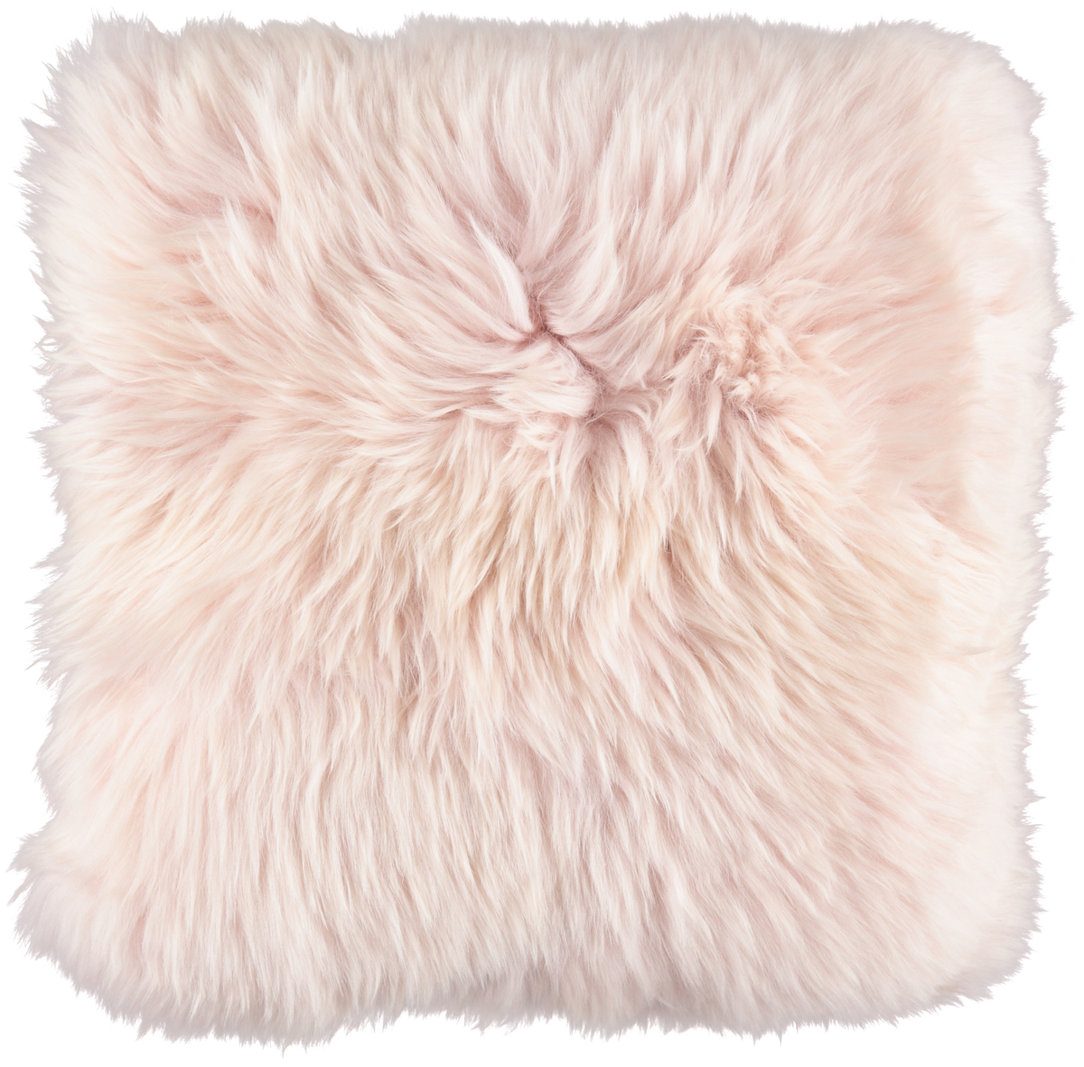 Poduszka Maxi Float | Dwustronna | Długa Wełna | 90x90 cm Różowy