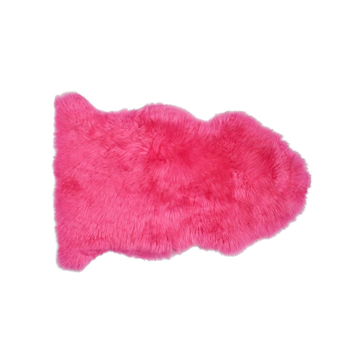 Owcza Skóra Merino Barwiona | Nowa Zelandia | Długa Wełna | ok. 90x60 cm Fuksja