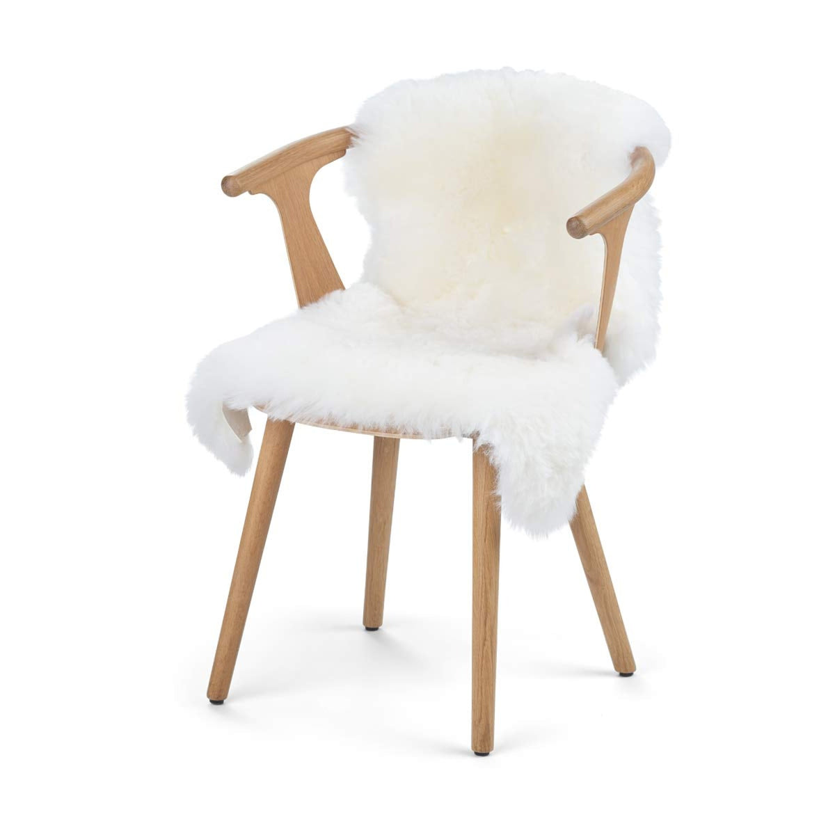 Owcza Skóra z UK | Krótka Wełna | Naturalne Kolory | 90-100 cm Złamana biel
