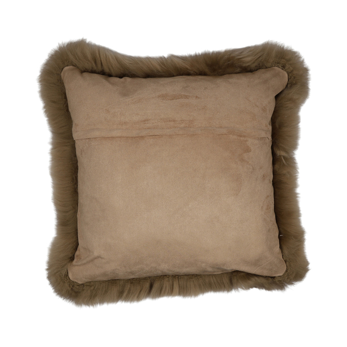 Poduszka z Owczej Skóry | Długa Wełna | Nowa Zelandia | 50x50 cm Taupe