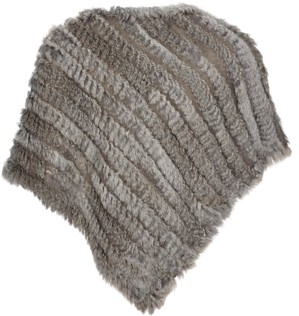 Poncho Molly Naturalny szary