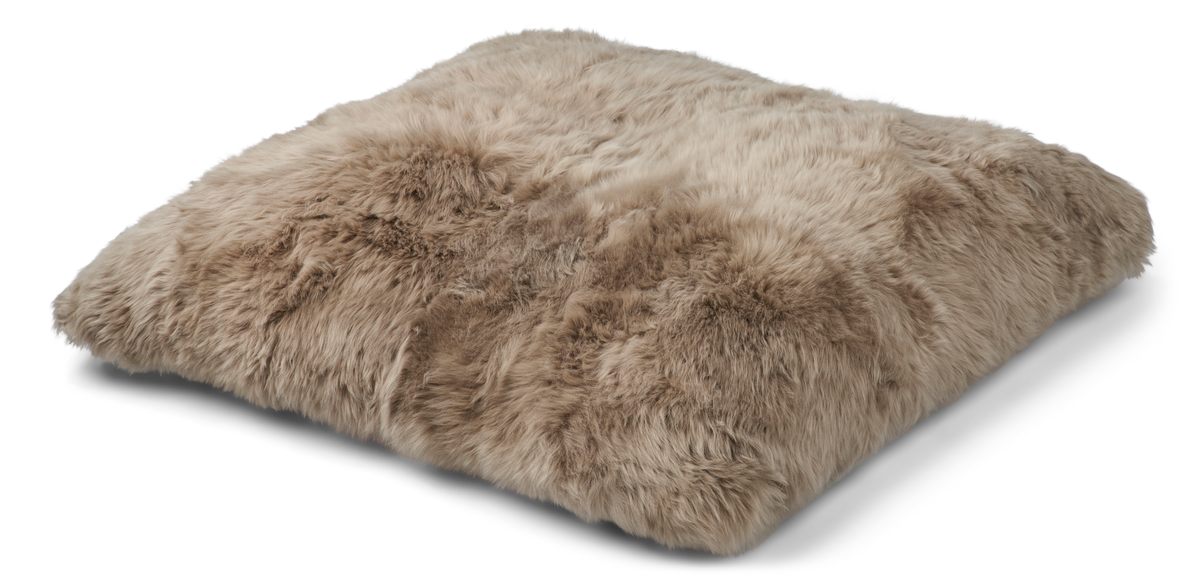 Poduszka Maxi Float | Długa Wełna | 90x90 cm Taupe