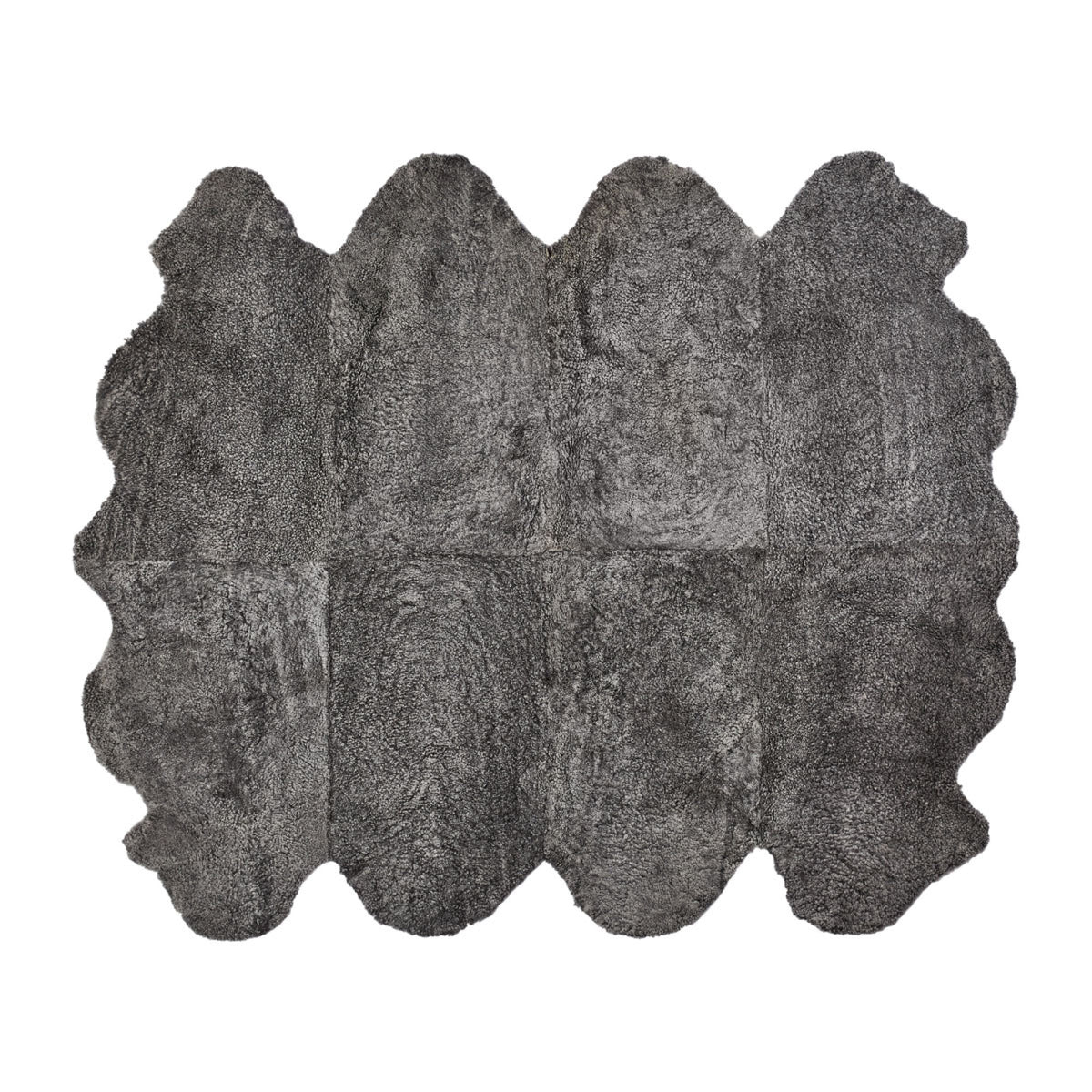 Premium | Owcza Skóra z Nowej Zelandii | Krótka Kręcona Wełna | Dywan 180x214 cm Grafit
