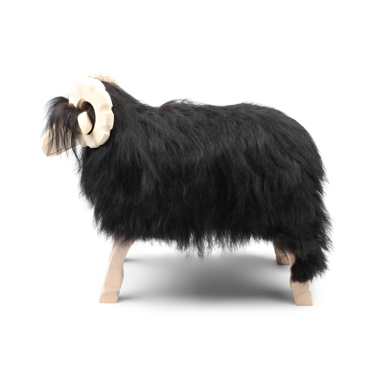 Owca Alpejska – Figurka Dekoracyjna Naturalnie czarny / Large