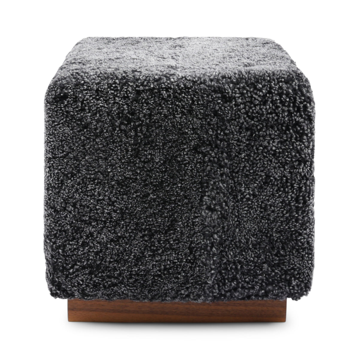 Puf Benjamin Cube Podstawa orzechowa / Antracytowy