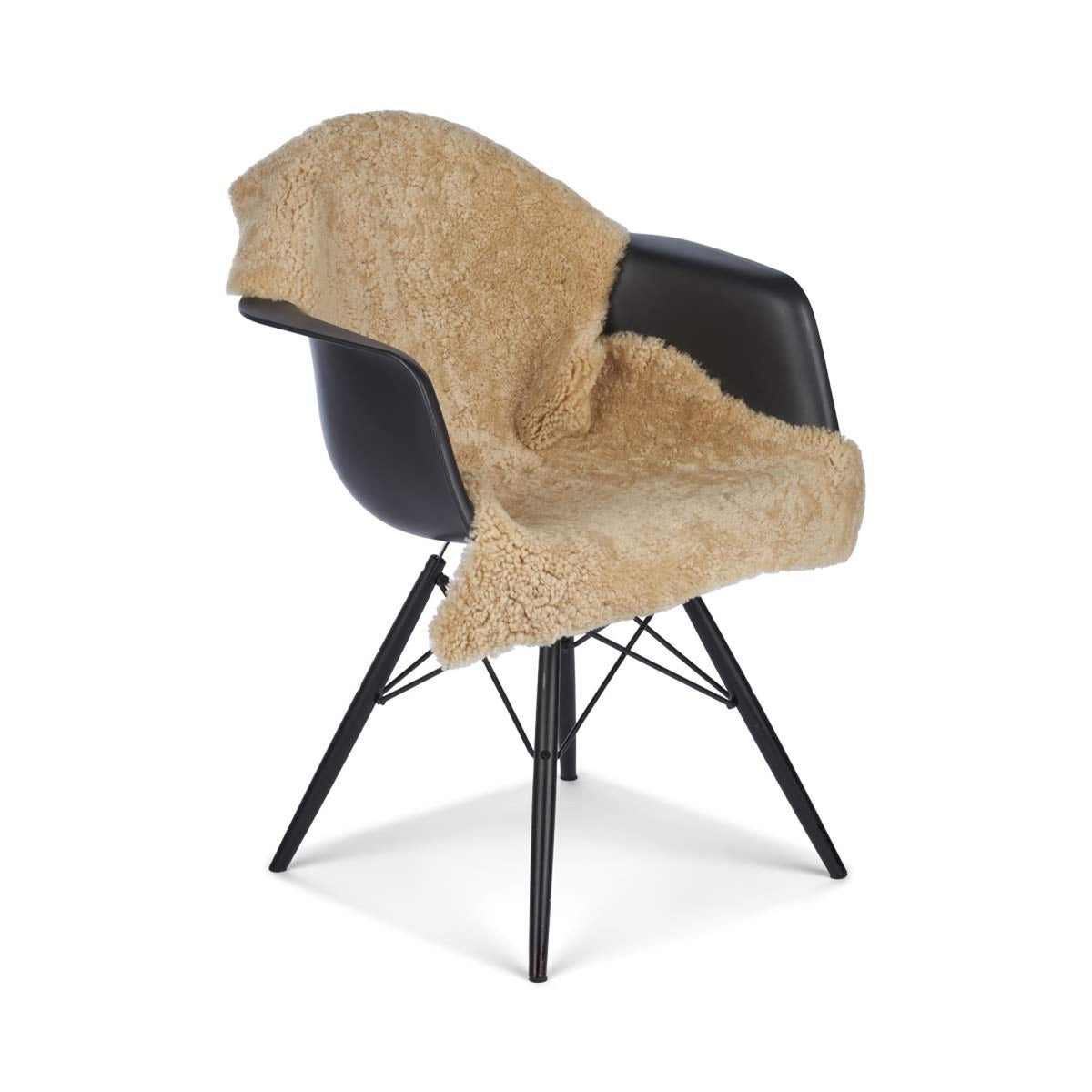 Owcza Skóra z Nowej Zelandii | Premium | Krótka Kręcona Wełna | Dywan 90 cm Moonstone