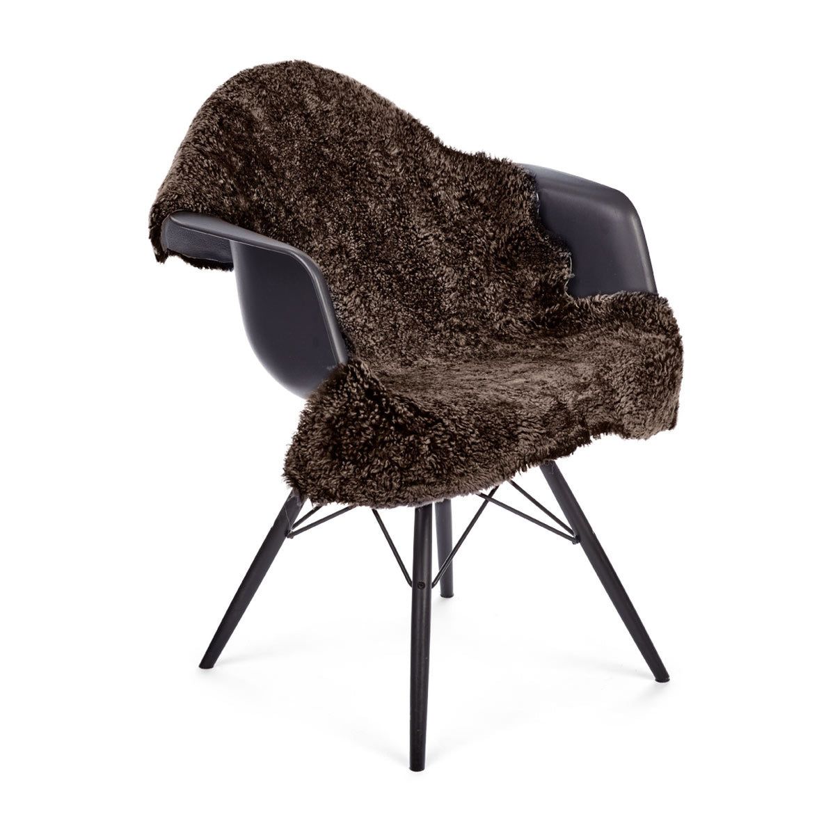 Owcza Skóra z Nowej Zelandii | Krótka, Kręcona Wełna | Dywan 115 cm Cappuccino