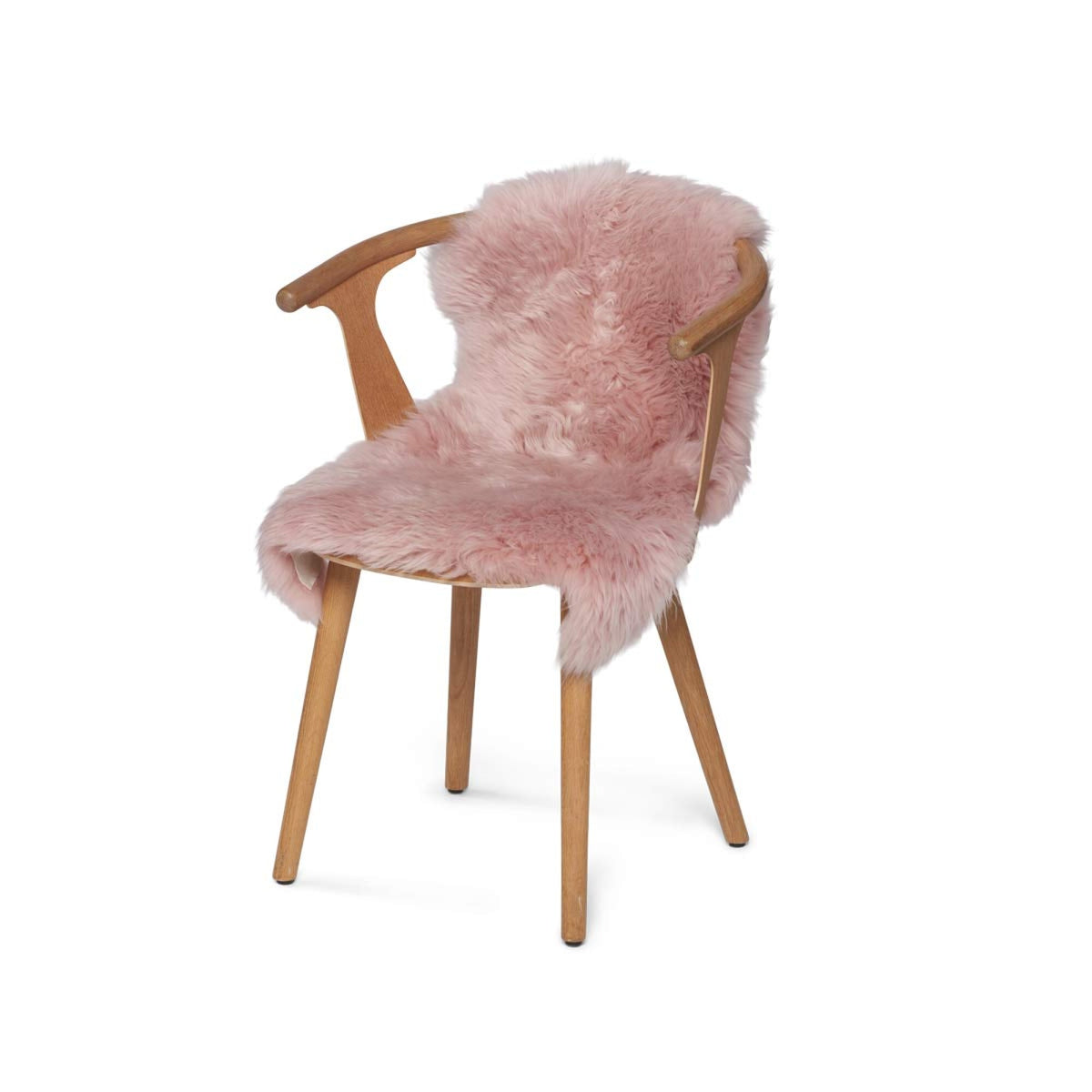 Owcza Skóra Merino Barwiona | Nowa Zelandia | Długa Wełna | ok. 90x60 cm Rosa