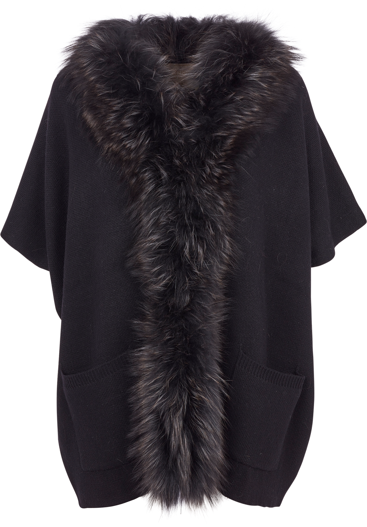 Poncho Nina Czarny