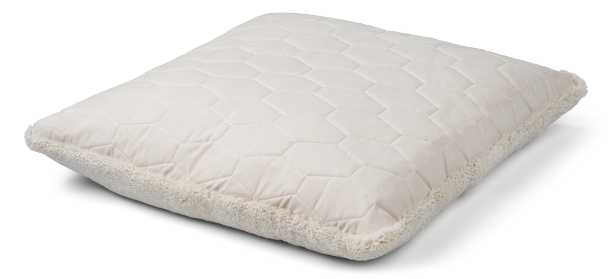 Poduszka Maxi Float | Krótka Wełna | 90x90 cm Perłowy