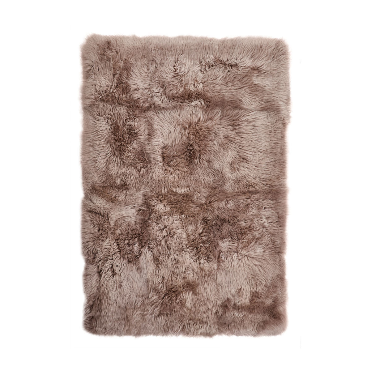 Designerski Dywan z Owczej Skóry z Długą Wełną Gołębi / 200x300 cm