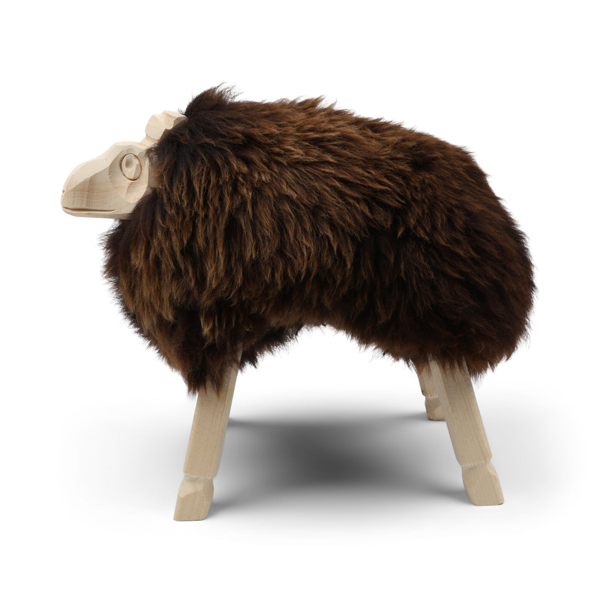 Owca Alpejska – Figurka Dekoracyjna Naturalny brąz / Small