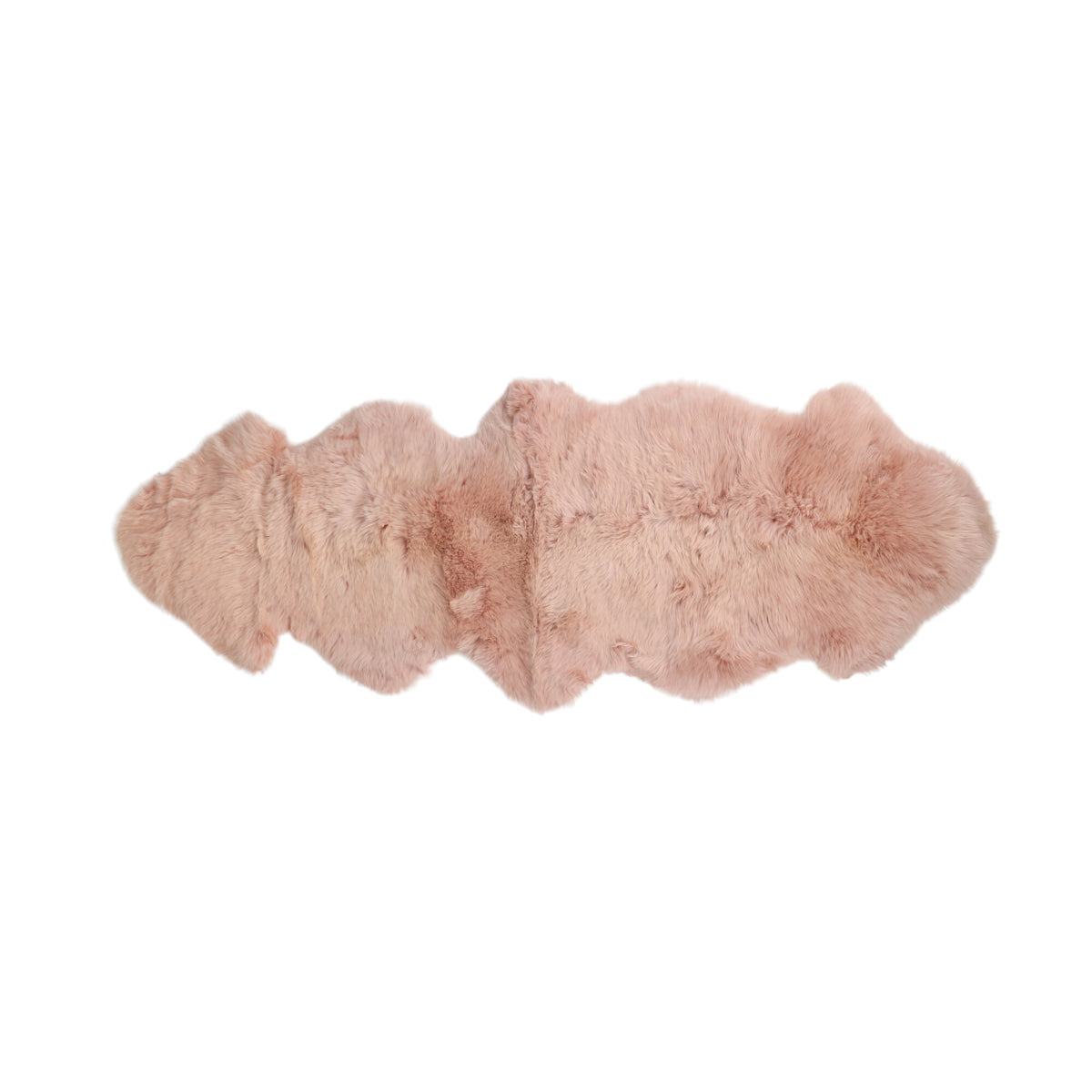 Podwójna Owcza Skóra Merino | Długa Wełna | 170x60 cm Rosa