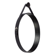 Lustro w skórze | Ø60 cm