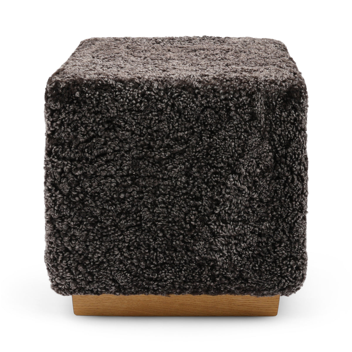 Puf Benjamin Cube Podstawa dębowa / Cappuccino