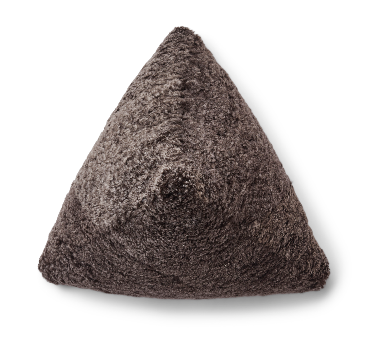 Poduszka Hematite | Krótka Wełna | 35x35x35 cm Cappuccino
