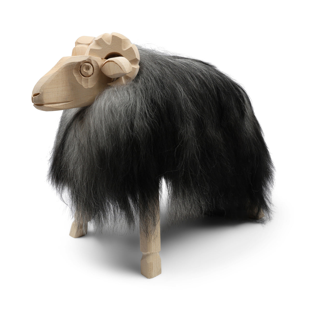 Owca Alpejska – Figurka Dekoracyjna Naturalny szary / Medium