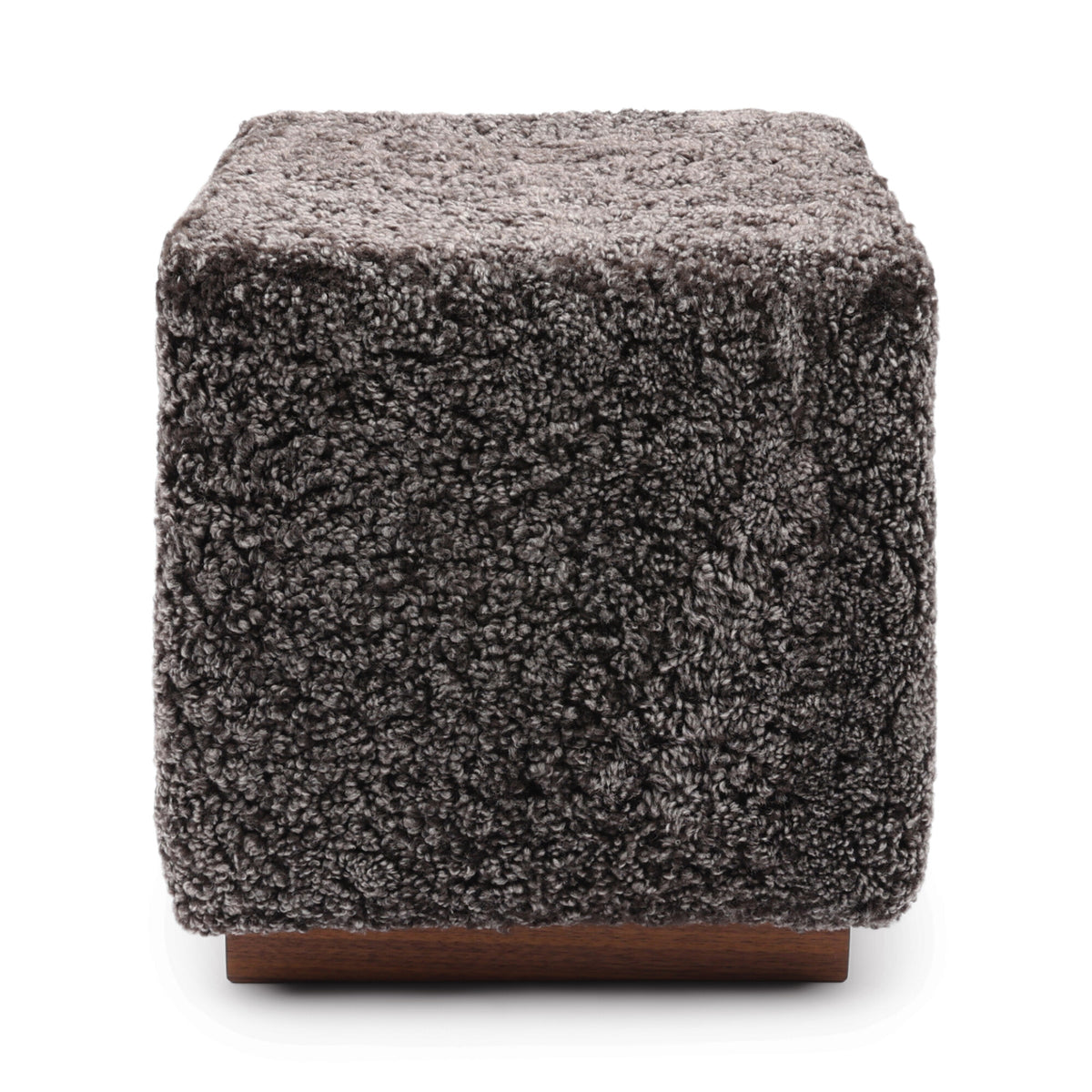 Puf Benjamin Cube Podstawa orzechowa / Cappuccino
