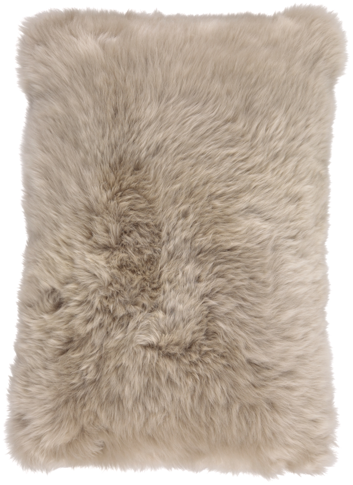 Poduszka z Owczej Skóry z Długą Wełną | 40x60 cm Taupe