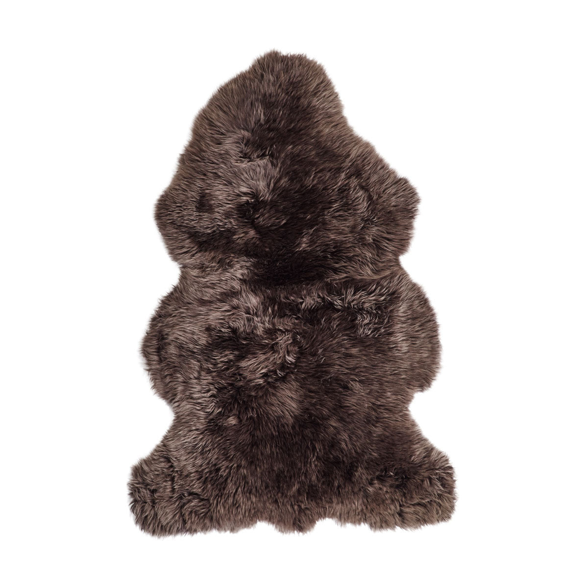 Owcza skóra z Nowej Zelandii | Długa wełna | 80 cm Orzechowy