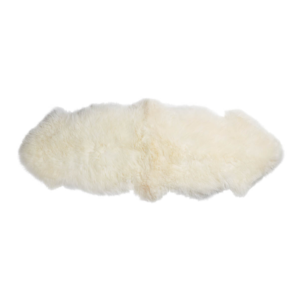 Double Sheepskin | Long Wool | Argentina | 145x50 cm Kość słoniowa