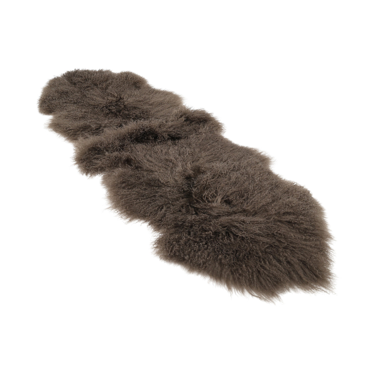 Podwójna Mongolska Owcza Skóra | 150 x 55 cm Taupe