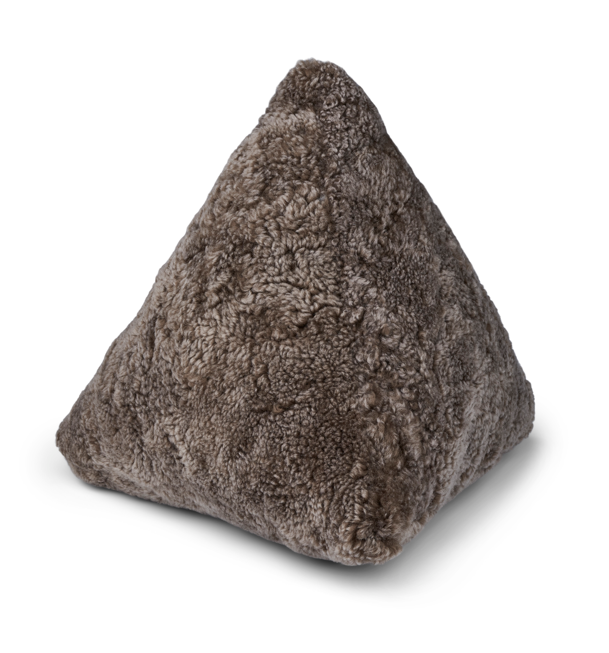 Poduszka Hematite | Krótka Wełna | 35x35x35 cm Cappuccino