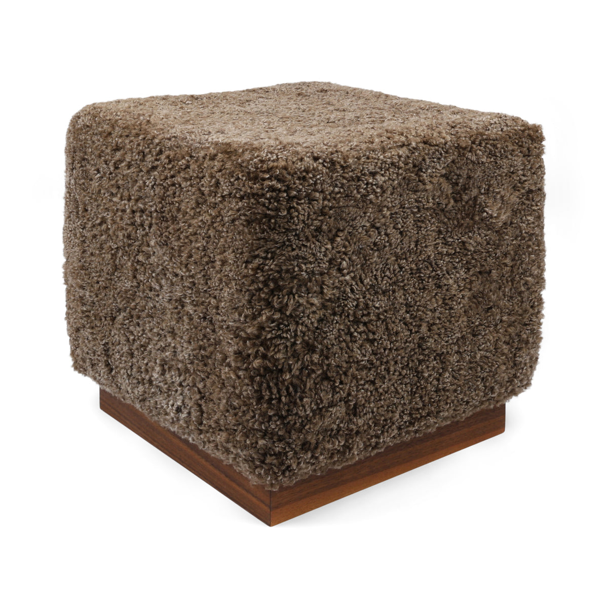 Puf Benjamin Cube Podstawa orzechowa / Taupe